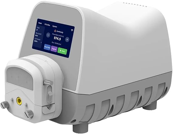 1589 ml/min Laborflüssigkeitsdosierpumpe intelligente Peristaltikpumpe mit 43 Zoll Touch-Display Schrittmotor maximale Drehgeschwindigkeit 350 U/min