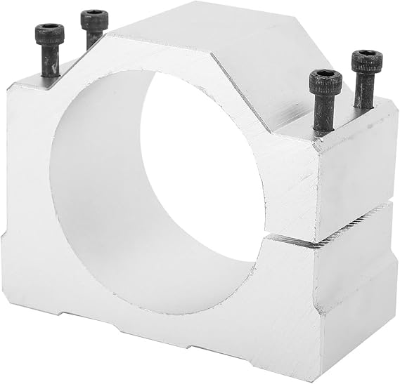 CNC Motor Bracket, Aluminum Alloy CNC Clamp Mounting Bracket, 80mm Shaft Spindle Motor Mount Base Holder Support,Motor Mount Bracket Holder Clamp