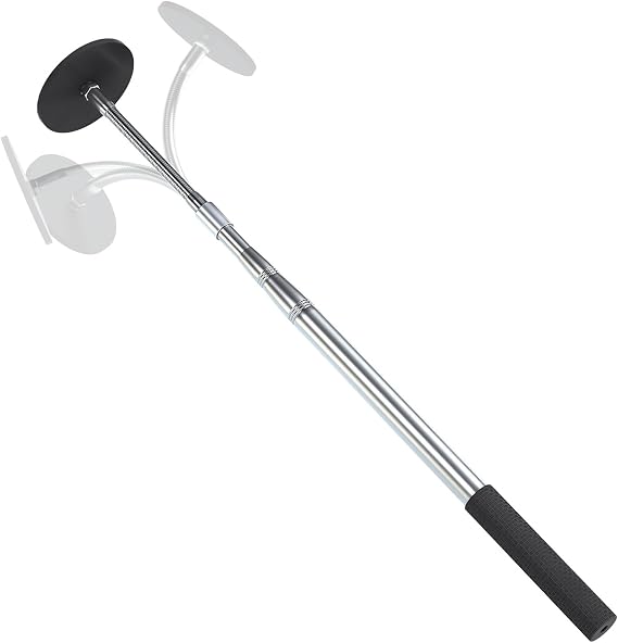 Telescoping Magnetic Pickup Tool - 58LB Strength, Extends 16"-42" with Bendable Metal Hose for Easy Nail/Screw Retrieval