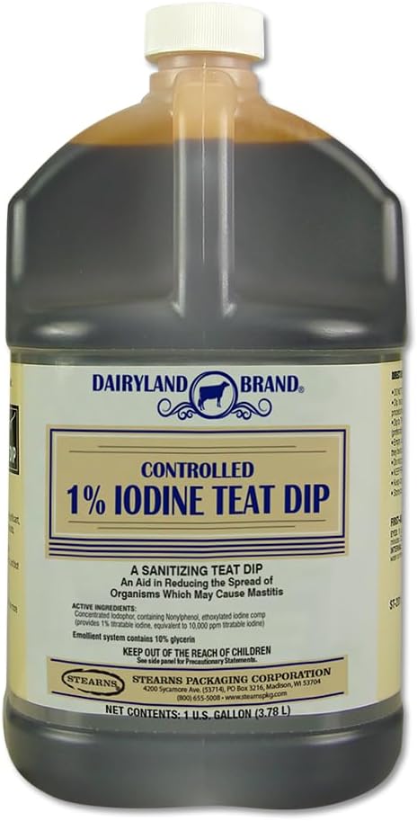 stearns packaging corporation st0201-db-tl31 Gallon, 1% Controlled Iodine Teat Dip