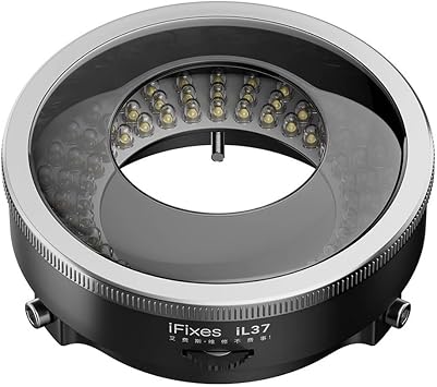iFixes iL37 Microscope Polarized Optical System LED Illuminating Ring Light 96pcs LED Light Beads Microscope Glareproof Lights Source