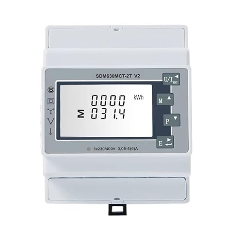 Power Meter SDM630MCT-2T V2 5A CT Connected Dual Input Multifunction RS485