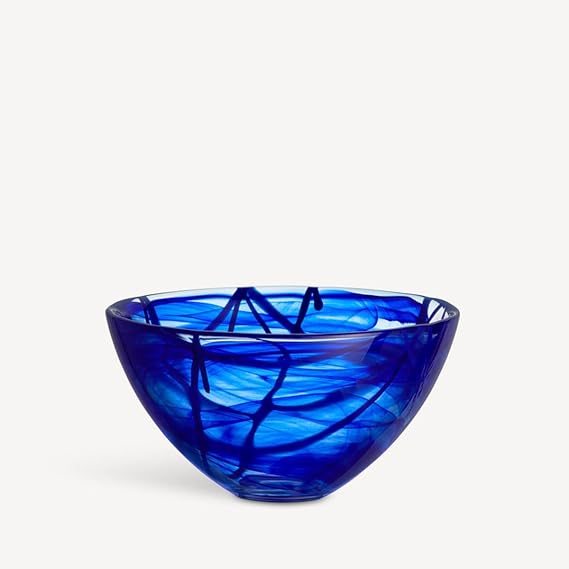 Kosta Boda - Contrast Bowl Medium Blue/Blue 10" - 23 cm