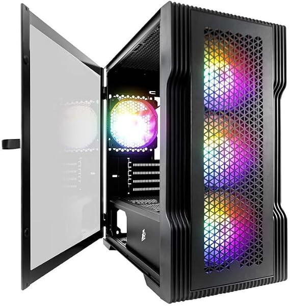PALICOMP Gaming PC Desktop - AMD Ryzen 9 9950X3D Turbo 5.7Ghz 16 Core - 32GB DDR5 RAM - 1TB M.2 SSD - 2TB HDD - Windows 11 - AMD RADEON Graphics - WIFI6 - Bluetooth V5.3 - T3