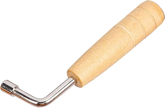 Hordion Lyre Harp Tuning Wrench, L-Shape Harp Tuning Tool for Small Stringed Instruments