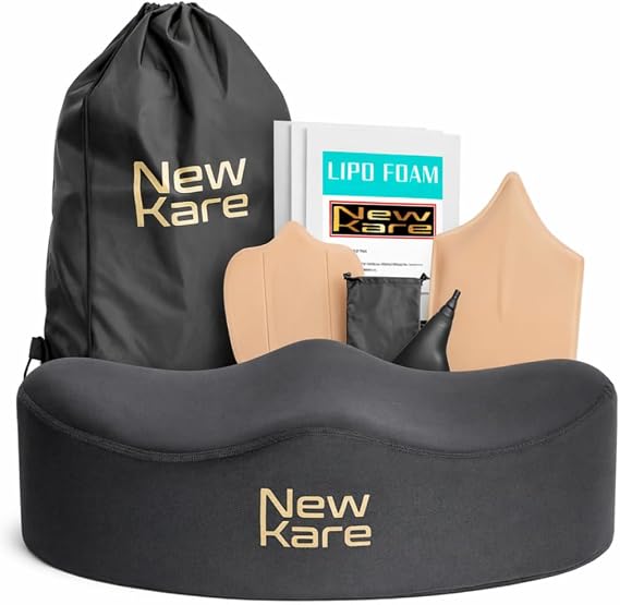 BBL Pillow After Surgery for Sitting Brazilian Butt Lift Recovery Kit with Lipo Foam, Abdominal Board, Lumbar Molder & Female Urinal Post BBL Sitting Cushion for Chair & Car