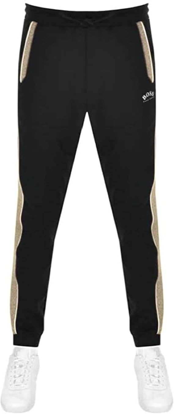 Hugo Boss Men's Black Beige Hadiko 1 Joggers Track Pants (S)