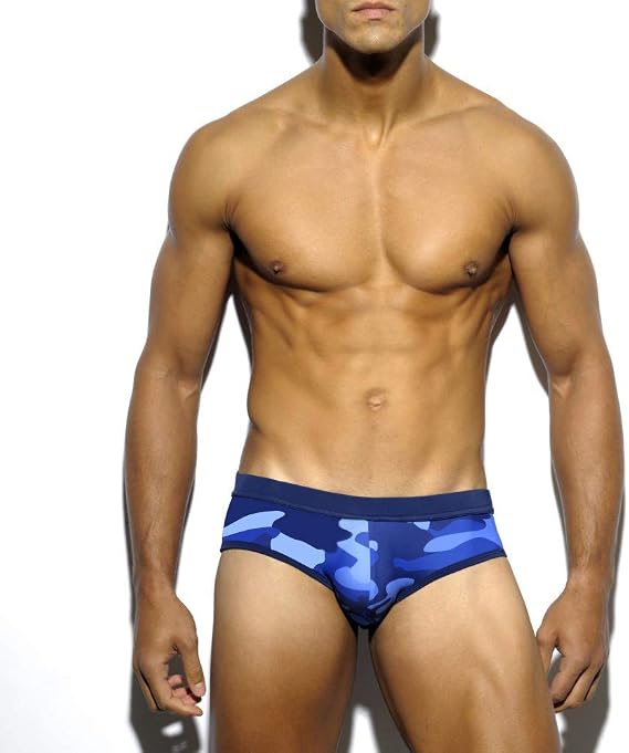 Mens Swimwear Briefs Camo Bikini Camouflage Swim Board Trunks Beach Shorts