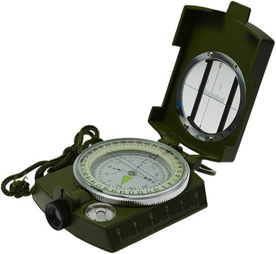 Banne Metal Waterproof Compass with Camping Fluorescent Pointer