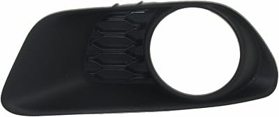 ZORZA Fits Fog Light Bezel with Fog Lamp Hole Black Left Ready to Paint CH1038130 68100699AA AZAN