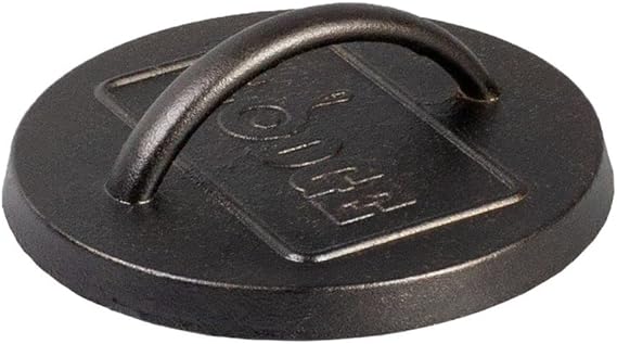Lodge Pre-Seasoned Cast Iron Burger Press, 6.25 Inches