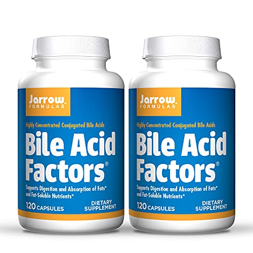 Jarrow Formulas, Bile Acid Factors, 90 Capsules. Pack of 2 bottles.