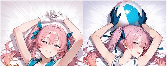 Otaku Pillow Cover/Body Pillowcase, Anime Kawaii Girl Double-Sided Pattern Throw Pillow Case,Cushion Cover 50x150cm