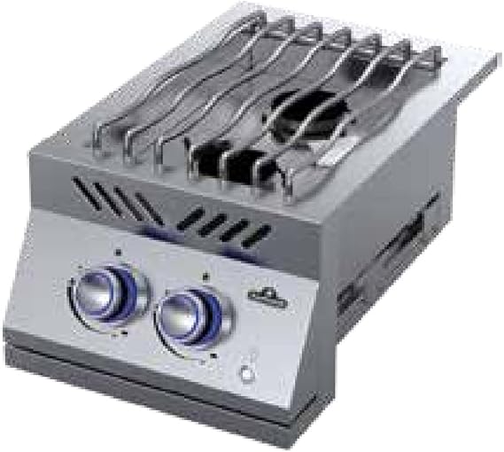 Napoleon BIB12RTNSS Built-In Dual Drop-In Range Burner, 12-Inch, Natural Gas