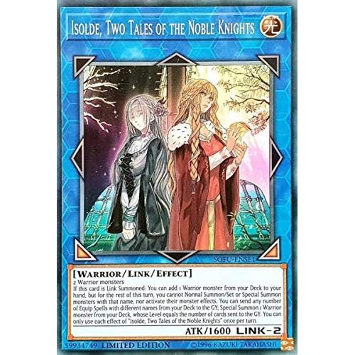Yu-Gi-Oh Card - Sofu-Ense1 - Isolde, Two Tales of The Noble Knights Super Rare Holo