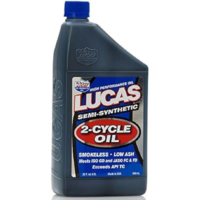 Lucas Oil 10110 Semi-Synthetic 2-Cycle Oil - 1 Quart Bottle Pack of 1