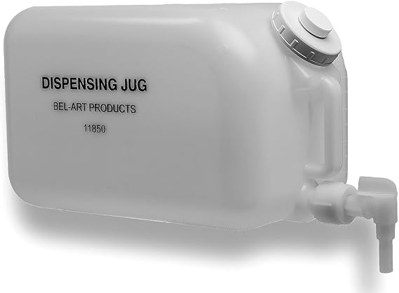 SP Bel-Art Polyethylene Dispensing Jug; 20 Liters (5 Gallons), Polyethylene Spigot (H11850-0000) Made in USA