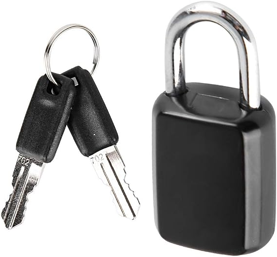 Suitcase Lock with Key TSA Travel Luggage Lock Customs Mini Security Suitcase Padlock Black