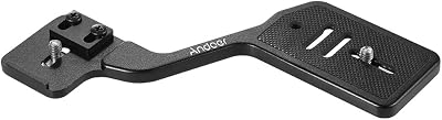 Andoer Universal Aluminum Bracket Mount Holder for Camera Speedlite Flash Light with 14Inch Screw for Canon Nikon Sony DSLR Cameras