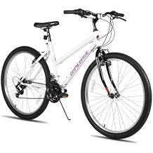 HILAND Bamcbase Womens Mountain Bike, 24 26 Inch 18 Speeds Hybrid Commuter Bicycle for Adults, Sport Hardtail Trail MTB