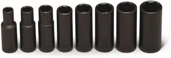 Wright Tool 314 3/8 in Drive Deep Impact Socket Set USA Wright Drive 2.0