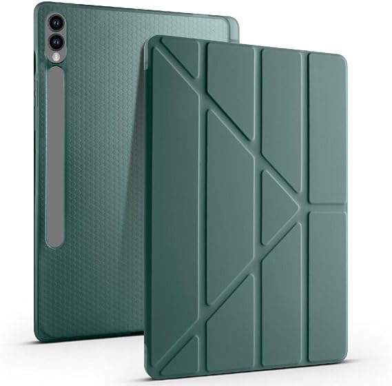 Samsung Galaxy Tab S9 Ultra X910 14.6 İnç Katlanabilir Kalemlikli Standlı Akıllı Kılıf Haki