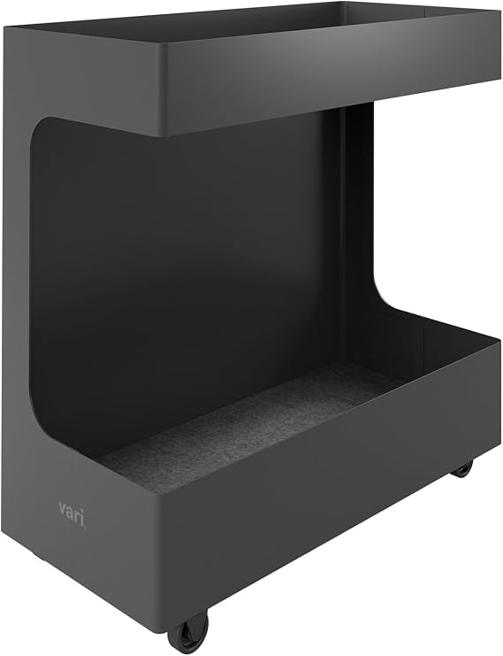 Vari Mobile Slim Under-Desk Cubby Black