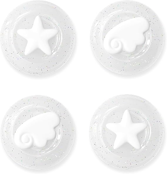 GeekShare Thumb Grips for Switch 2 (2025), Replacement Button Caps, Thumb Grip Caps, Joysticks Grip Stick Cover Compatible with Switch 2, Comfortable & Durable (4PCS) (Soap Bubble)