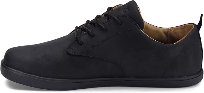 Xero Shoes Men's Glenn Leather Barefoot Dress Casual Shoes, Black, 12.5