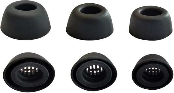 Replacement Earbuds Tips Silicone Ear Tips for an-ker Sound-core Liberty 4 NC, Fit in Case, Buds Eartips 3 Pairs S/M/L 3 Size,Black
