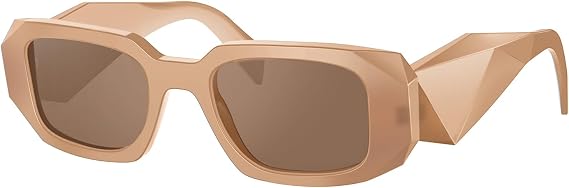 BUTABY Trendy Rectangle Sunglasses for Women Men Retro Sun Glasses Vintage Fashion Square Frame