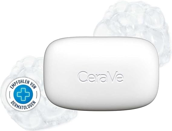CeraVe Hydrating Cleanser Bar, Face Wash with 5% Moisturizing Cream, 4.5oz | Soap-Free Body Wash and Facial Cleanser with Ceramides Thoroughly Cleanses without Stripping Skin Of Natural Moisture