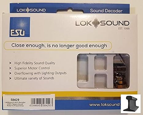 ESU 58429 LokSound V5.0 DCC 21 MTC Pin Sound Blank Decoder NEM6660 ~ Ready for Programming
