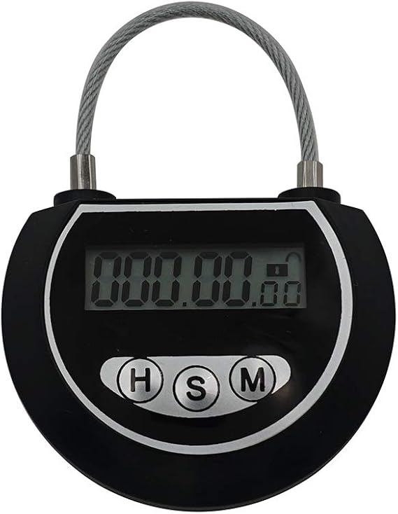 Security Padlock Electronic Timer Lock Behavioral Habit Aid Multi-Purpose Game Lock Electronic Timer Timed Locks Multi-Function Travel Lock