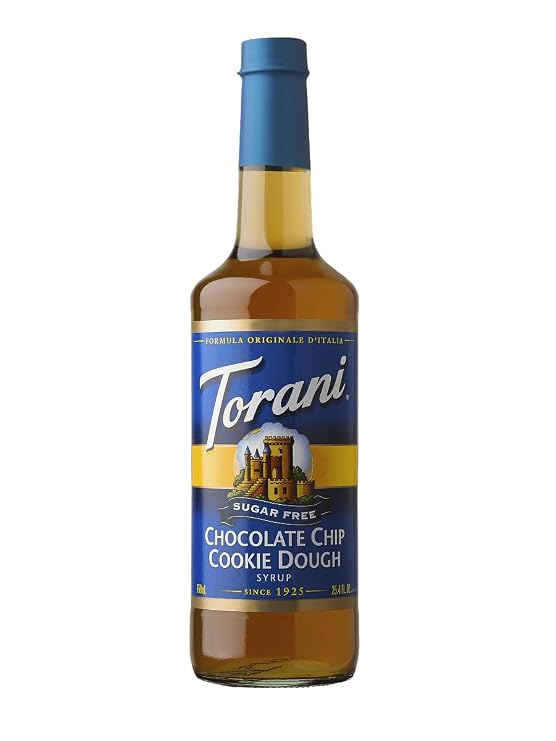 Torani Sugar-Free Chocolate Chip Cookie Dough Drink Syrup, 750mL bottle