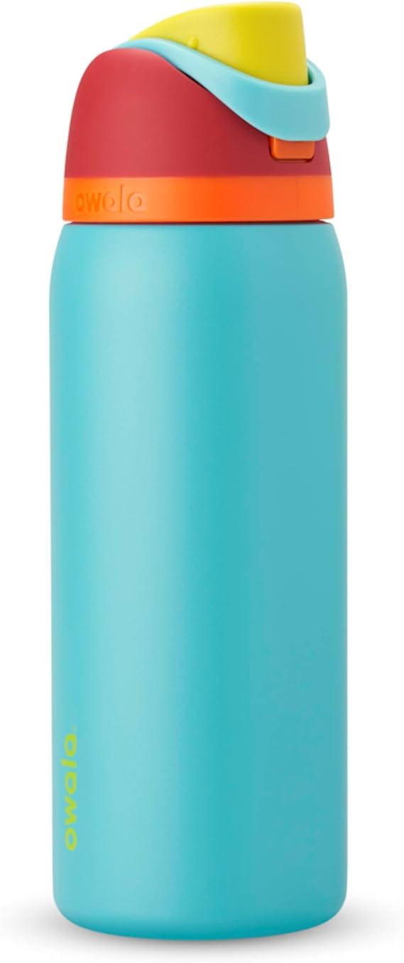 Owala FreeSip Insulated Stainless Steel Water Bottle with Straw for Sports and Travel, Leak Proof, BPA-Free, 945ml, Summer Sweetness