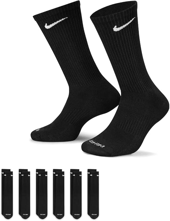 Nike Unisex Adult Everyday Max Cushioned Training Crew Socks (3 Pairs)