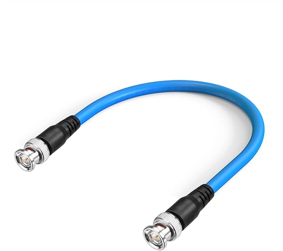 Superbat 3G/6G/12G SDI Cable 1ft BNC Jumper Belden 1694A Cable,Supports HD-SDI/3G-SDI/4K/8K Video,for Cameras Converter,Precision SDI Cord (1Pcs)