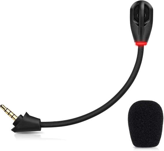 Mic for HyperX Cloud Alpha Wireless Gaming Headset, with LED Mute Indicator