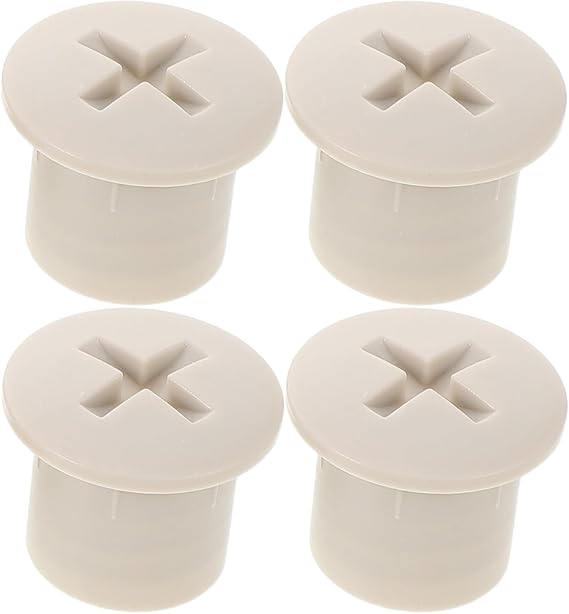 VOSAREA 4pcs Childrens Slide Accessory Screw Caps Plastic Kids Slides Screws Cover Replacement Parts Play Equipment Accessory Grey