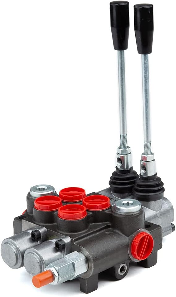 Chief G Series P40 Hydraulic Directional Control Valve - 4-Way 3-Pos Hydraulic Tandem Center Valve - Hydraulic Valve Control - 2 Spool 10 GPM 3625 PSI Inlet/Outlet SAE 8/SAE 10, 9.4 lb, 220907