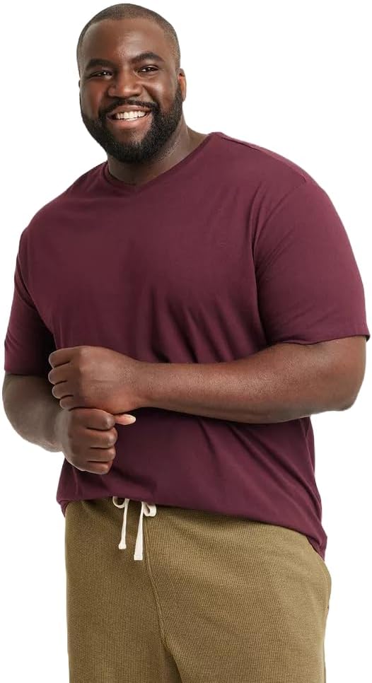 Goodfellow & Co Men's Big & Tall Every Wear Short Sleeve V-Neck T-Shirt -