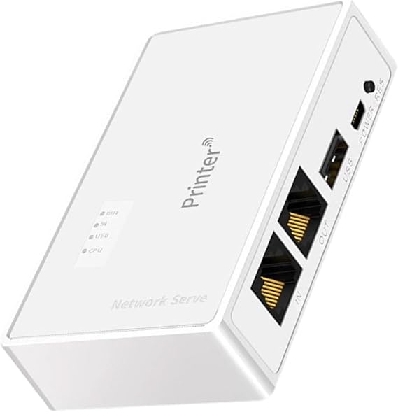 Office Networking Print Server Sharing Computer USB Printer Device RJ45 Printer