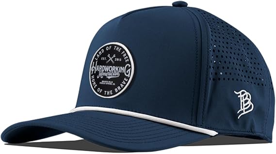 Branded Bills Hardworking American Curved 5 Panel Hats for Men