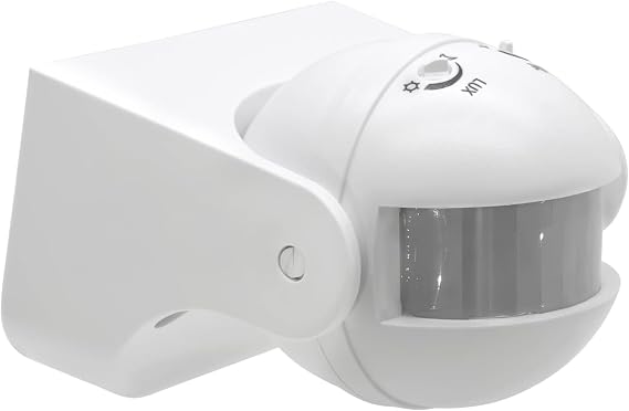 PIR Motion Sensor Light Switch-360 Detection Range, White, 220-240V IP54 Infrared Occupancy Sensor Switch,Djustable Delay Indoor/Outdoor Wall Switch