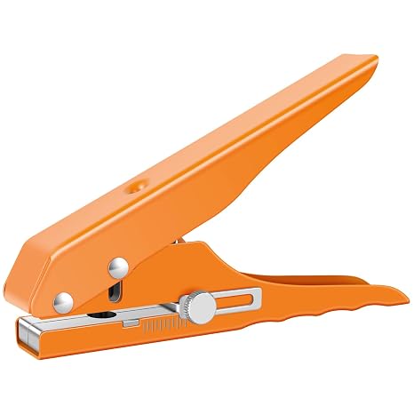 Single Hole Punch, 3/8 Inch Heavy Duty Hole Puncher, Edge Banding Punching Pliers Punching Tool with Scale, Handheld Paper Hole Puncher for Paper Cards, Hard Film, Thin Wood