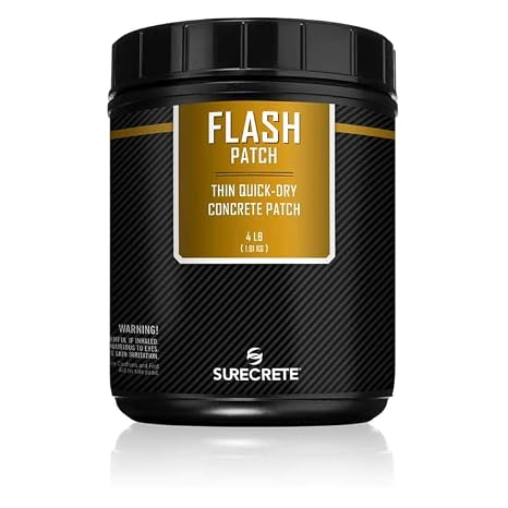 SureCrete Flash Patch Think Quick-Dry Concrete Patching Compound | 4 lb