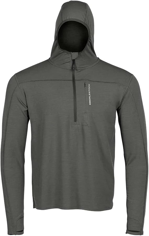 Eberlestock Lochsa Merino 1/4 Zip Hoody, Inclement Weather Base Layer, 300 GSM