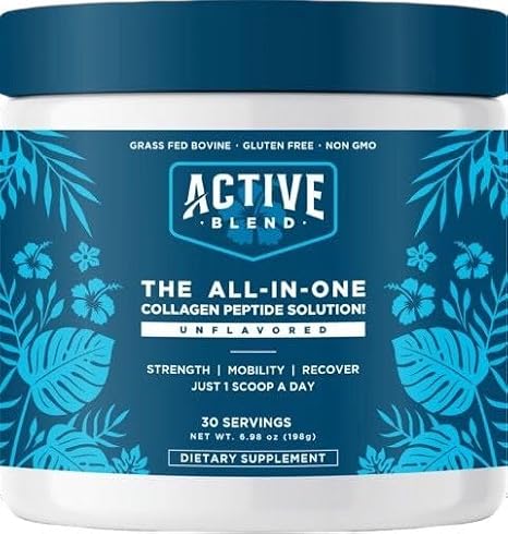Collagen Complex Powder Multi-Type Collagen Peptides with Marine, Bovine & Chicken Collagen, Hyaluronic Acid, Vitamin C, Bamboo & Horsetail Extract 6.6g Protein Per Serving 30 Servings