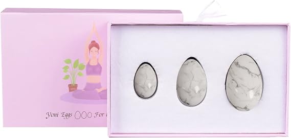Natural Rose Quartz Yoni Egg Set Drilled Jade Eggs Women Kegel Exerciser Crystal Balls Massage Stone,Magnesite